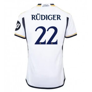 Real Madrid Antonio Rudiger #22 Domaci Dres 2023-24 Kratak Rukavima